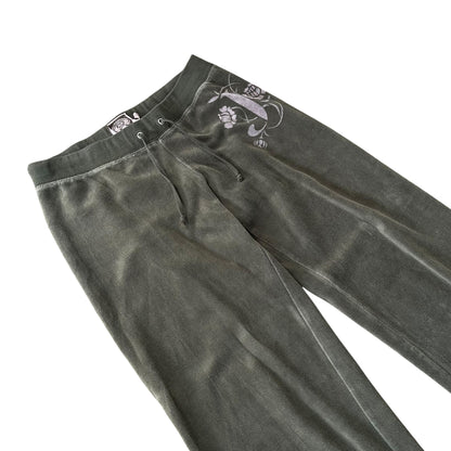 Y2K Juicy Couture Velour Bedazzled Olive Sweatpants