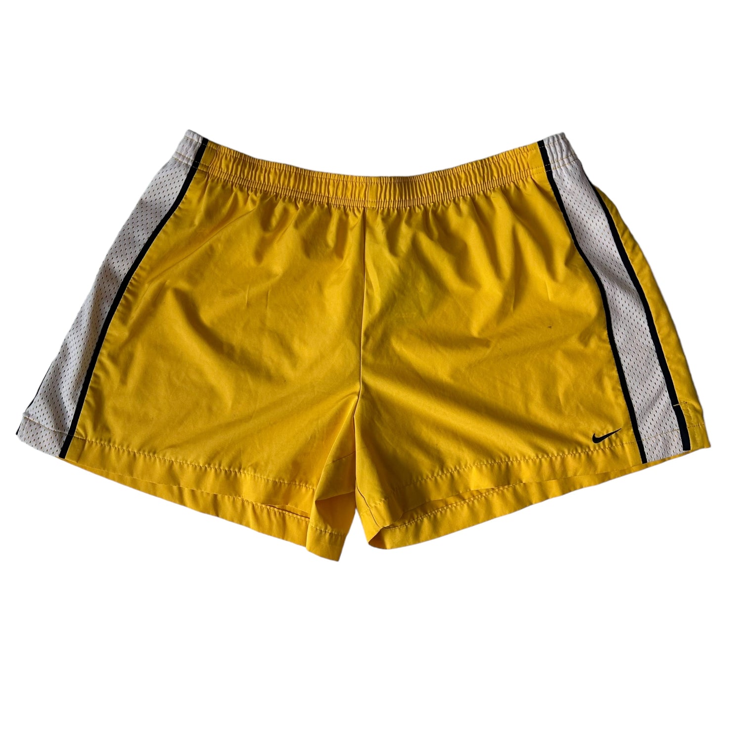 Y2k Nike Yellow Nylon Shorts