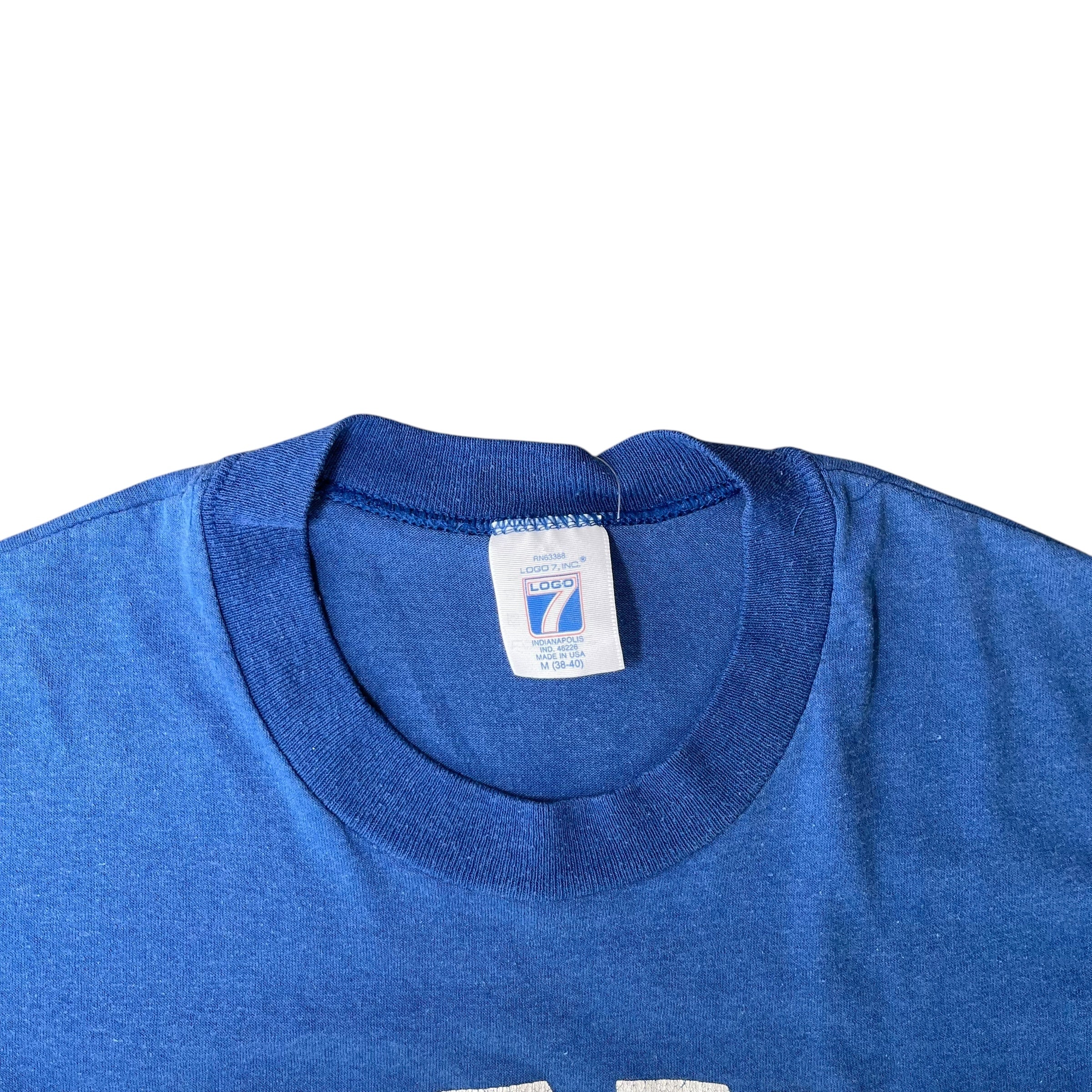 Vintage 90s Detroit Lions Blue Logo T-Shirt