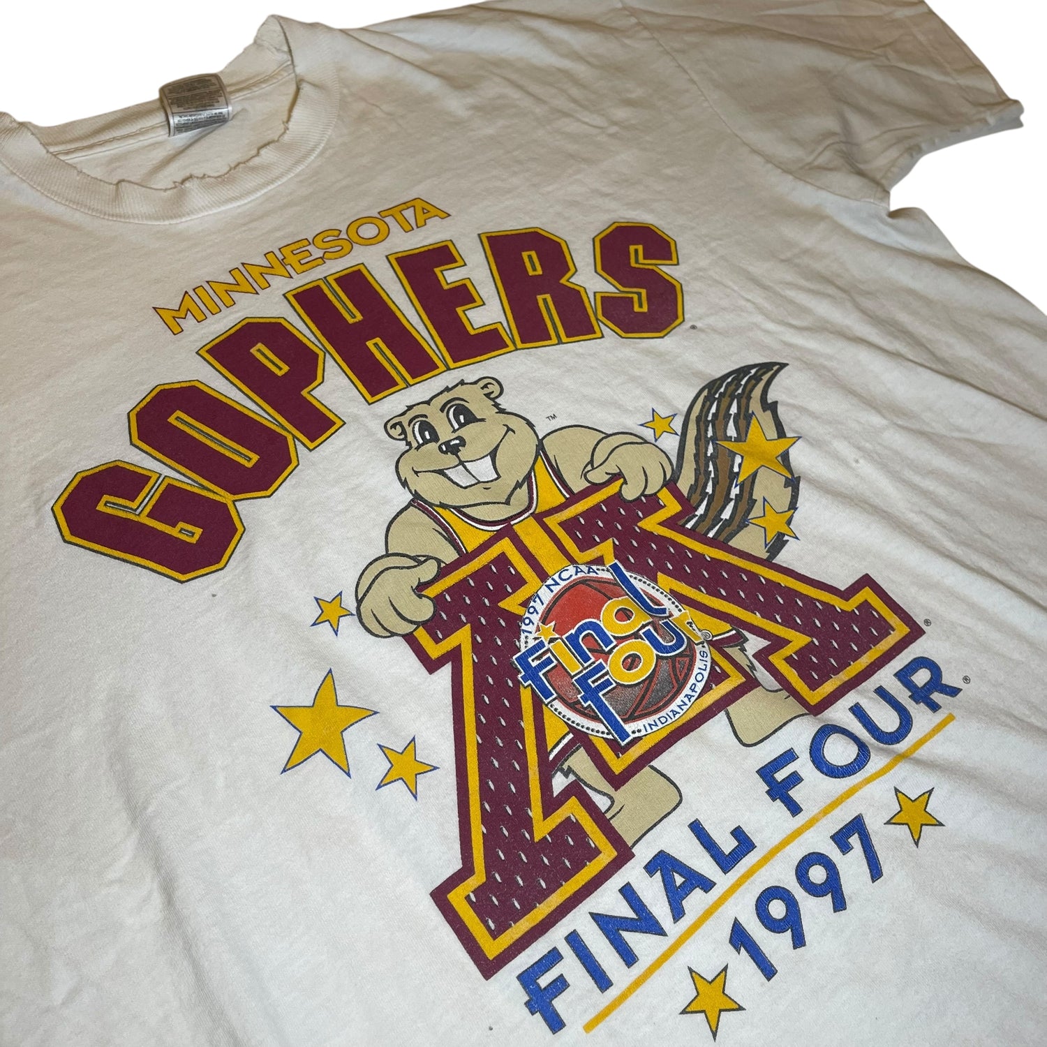 Vintage 1997 University of Minnesota Basketball Final Four T-Shirt