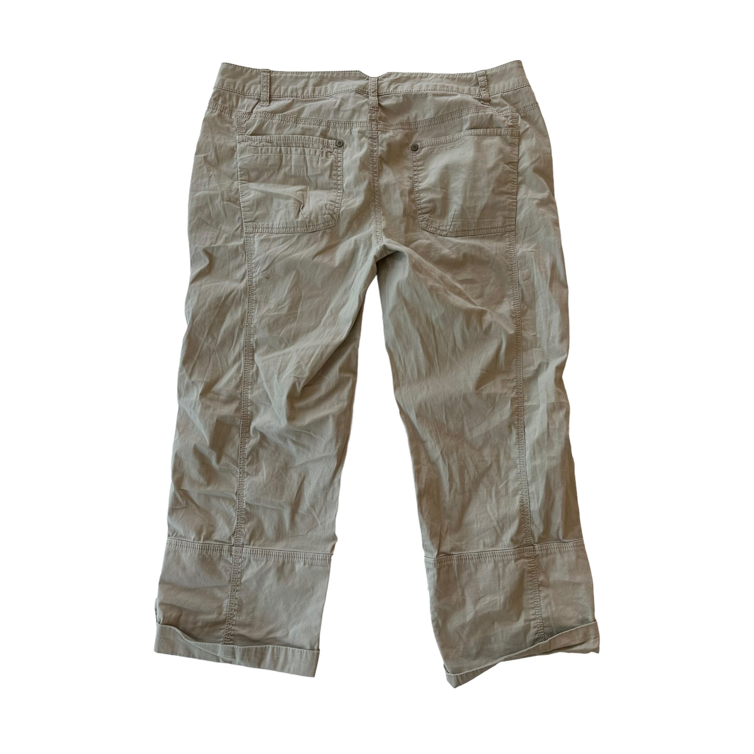 Y2k DKNY Tan Cargo Capris