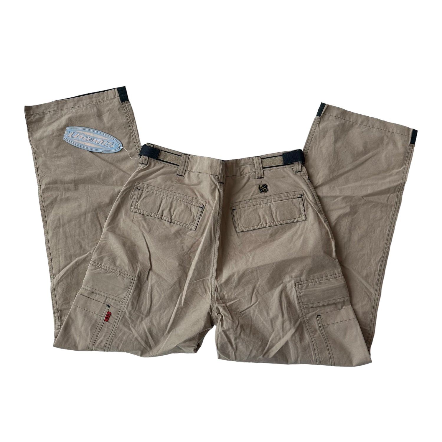 Y2k Sideout Tan Nylon Hiker Pants