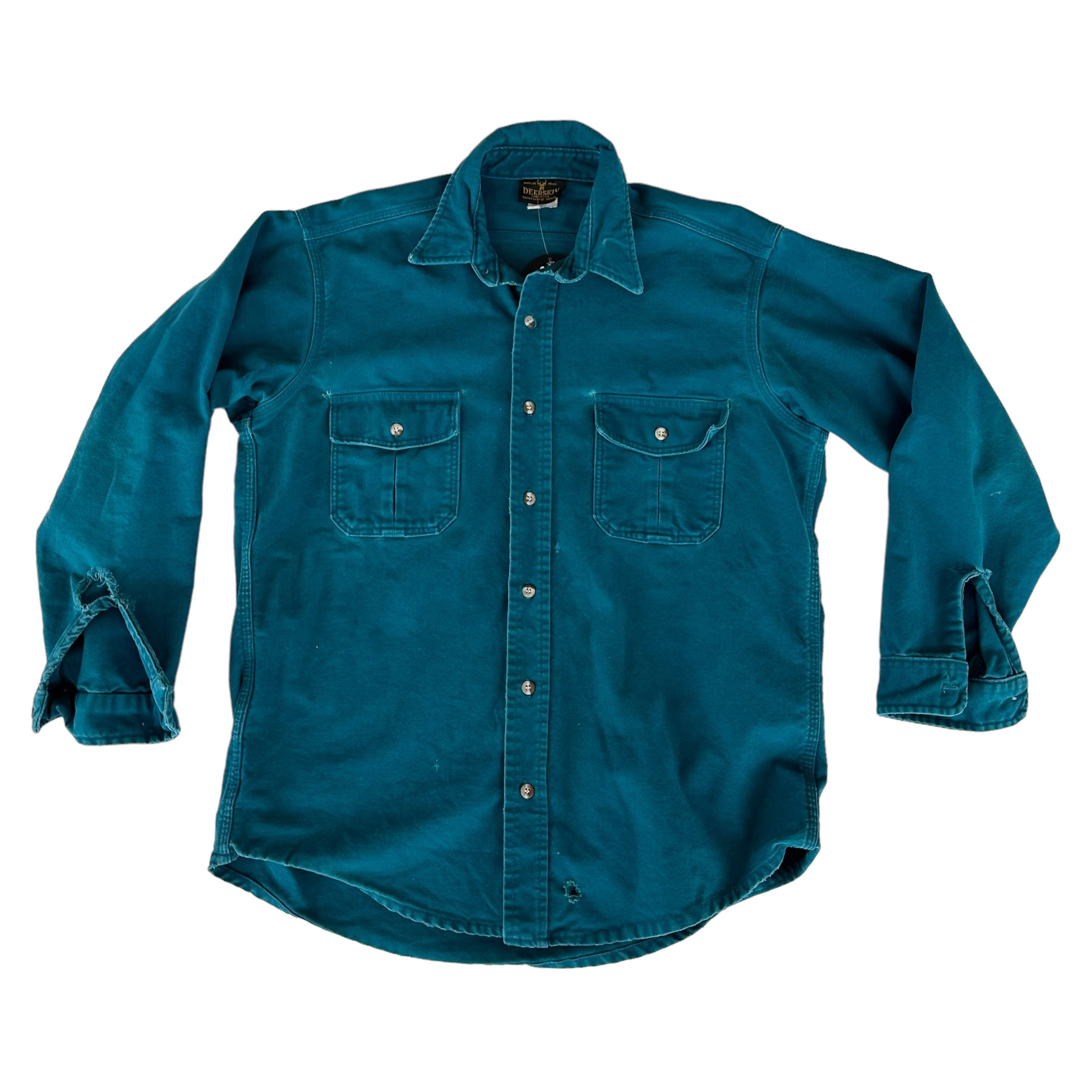 Teal Deerskin Flannel