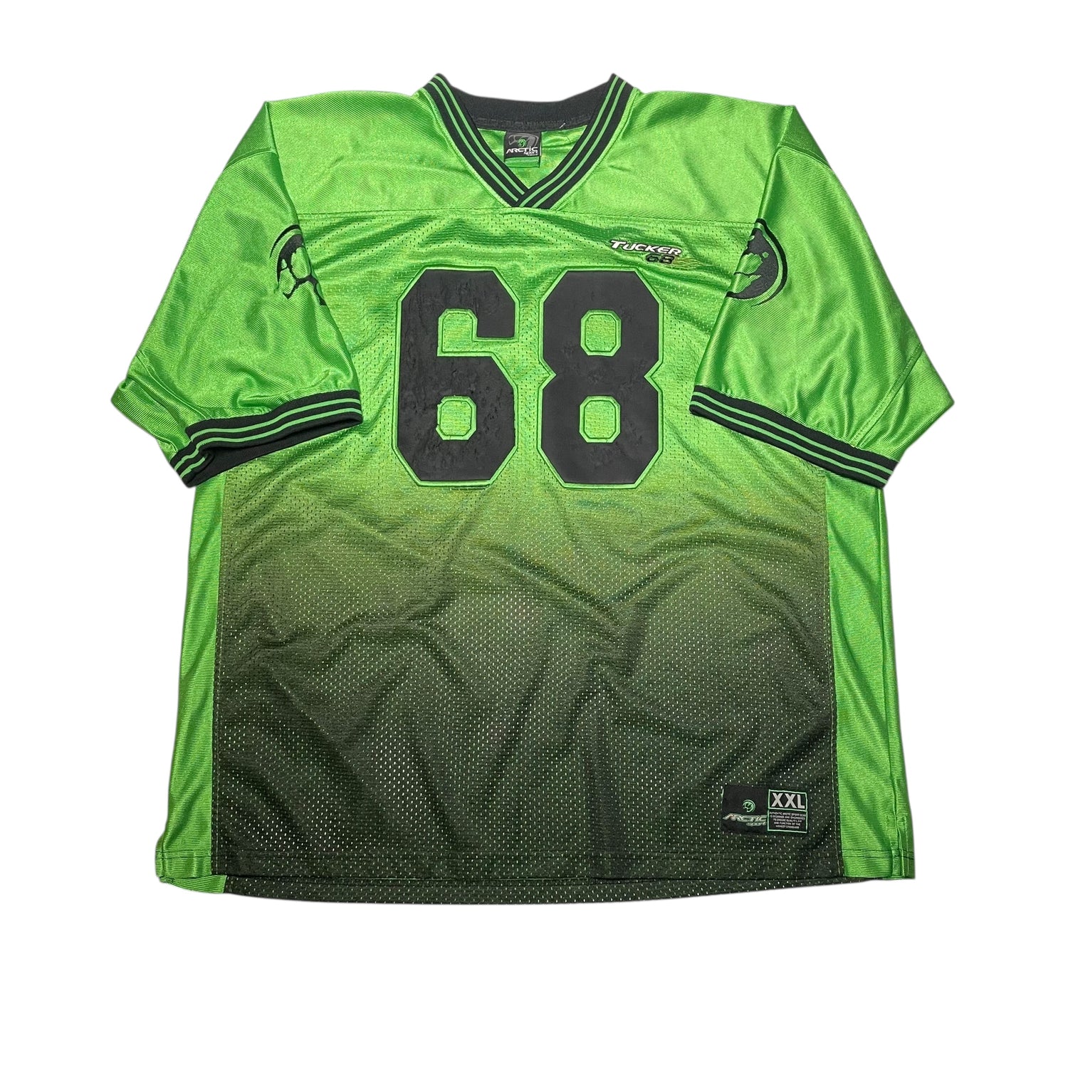 Y2K Arctic Cat Green Football Jersey