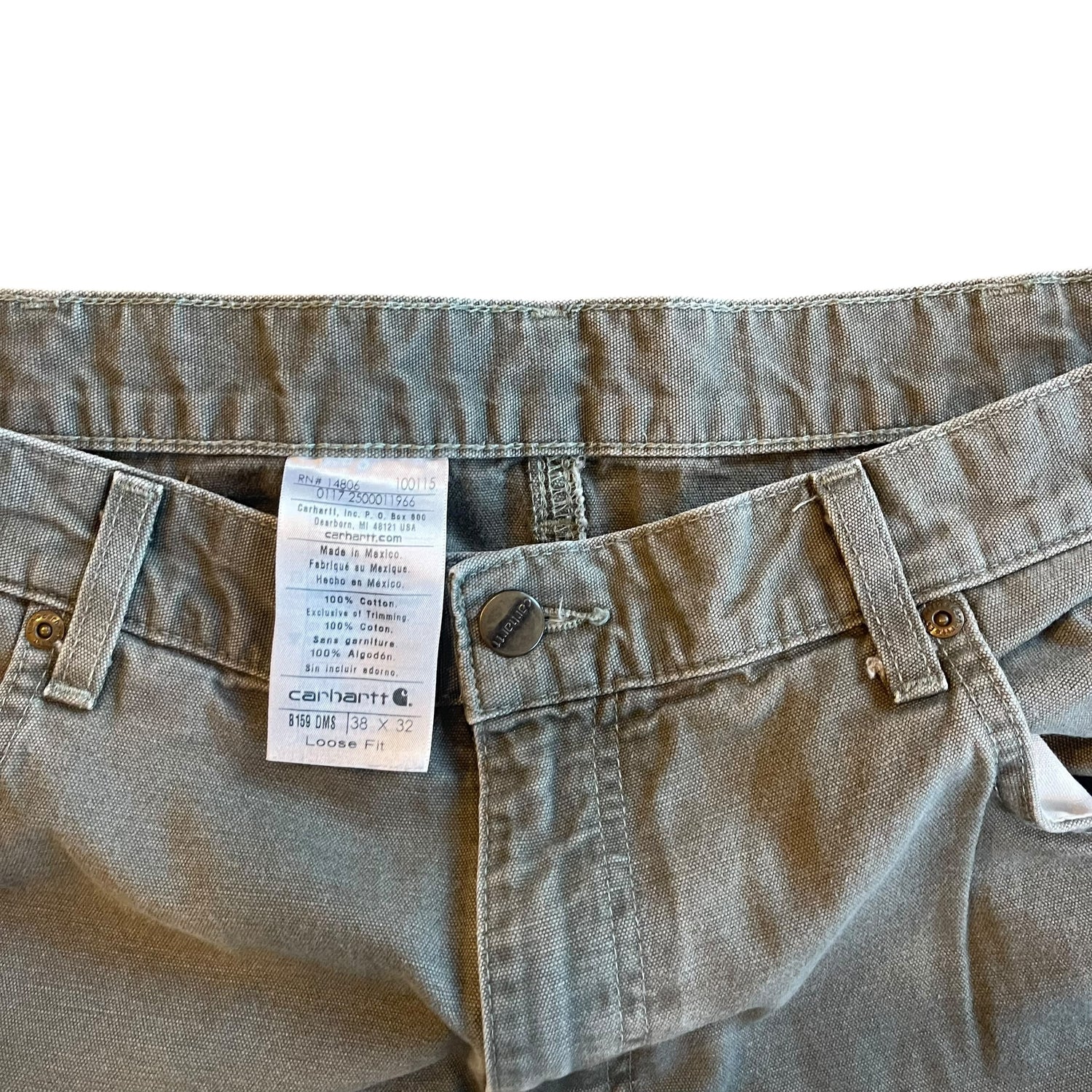 Vintage Carhartt Dark Olive Carpenter Pants