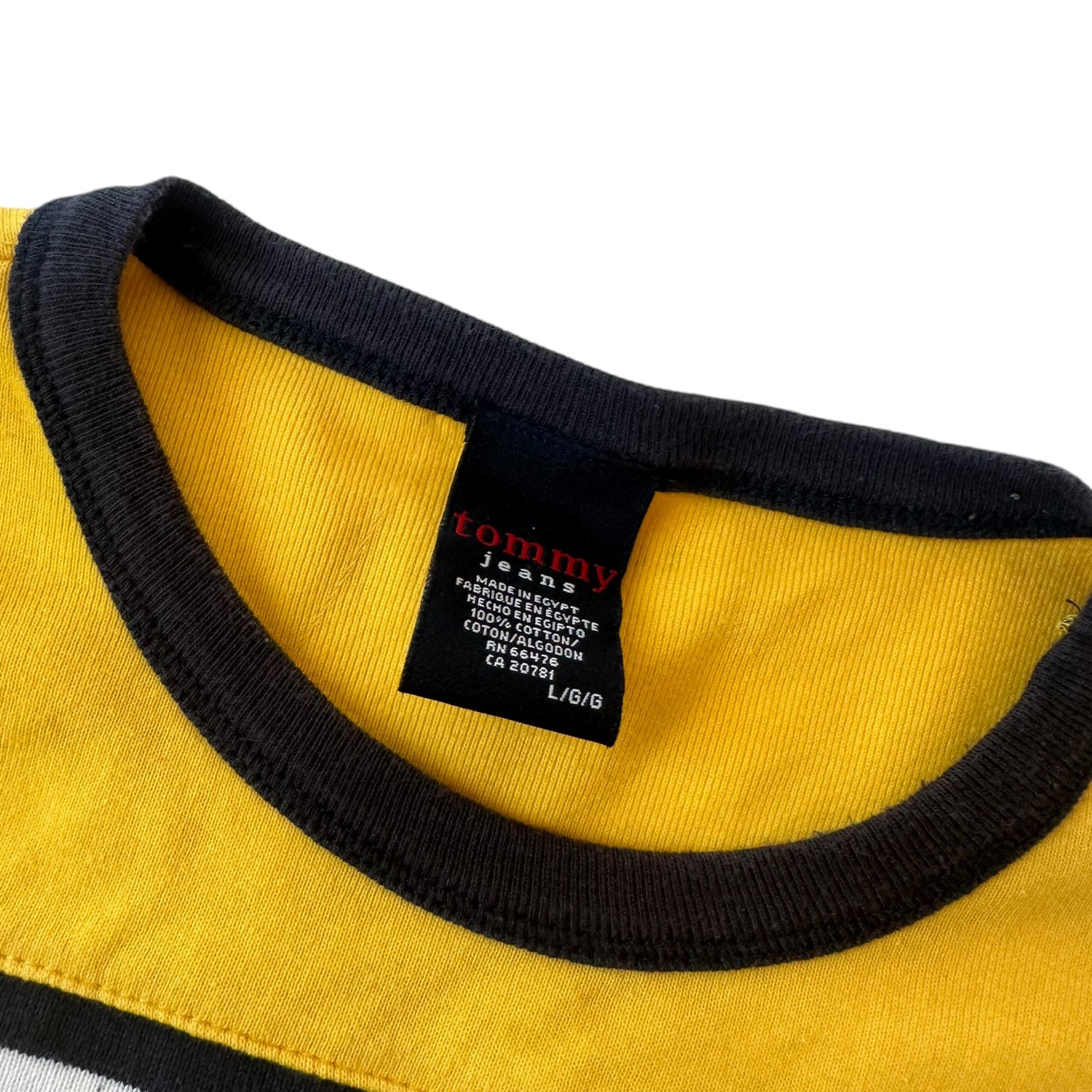 Y2k Tommy Jeans Yellow Femme Long Sleeve