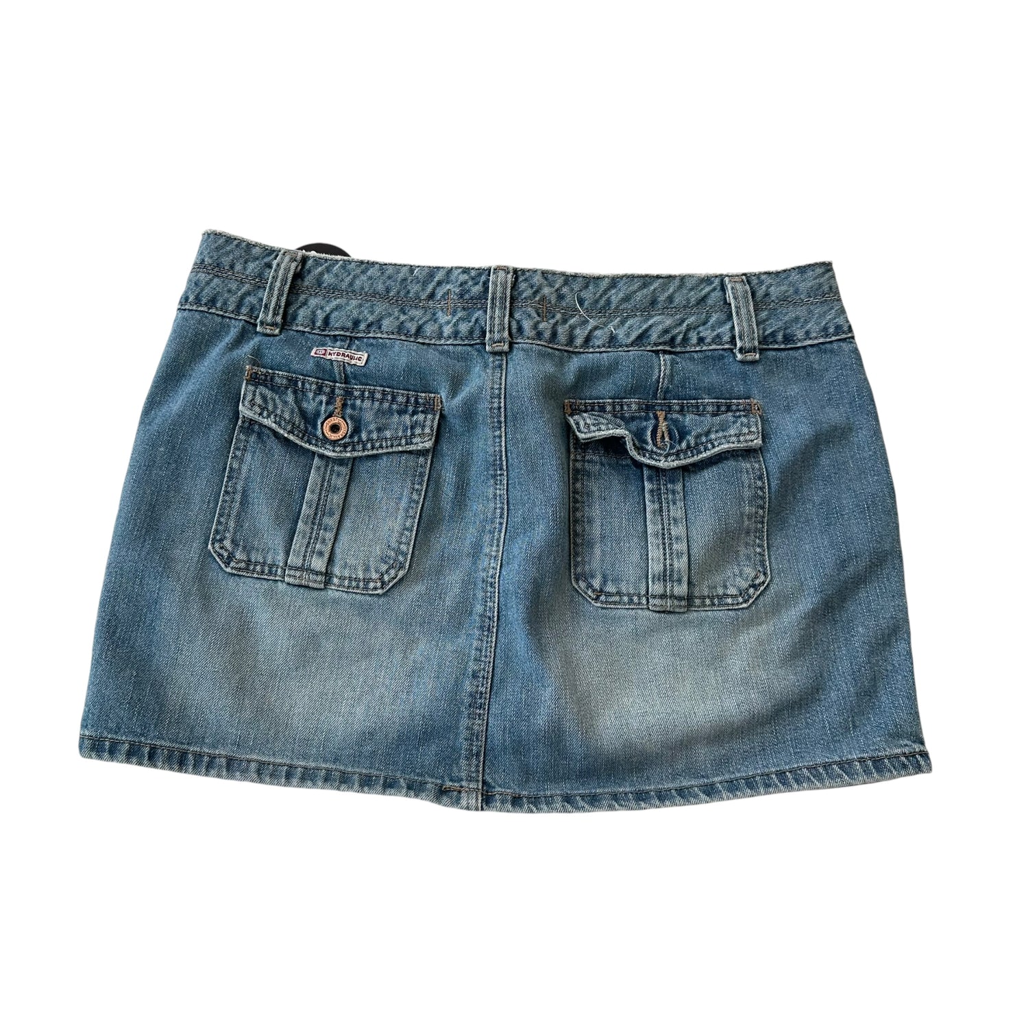 Y2k Hydraulic Denim Mini Skirt