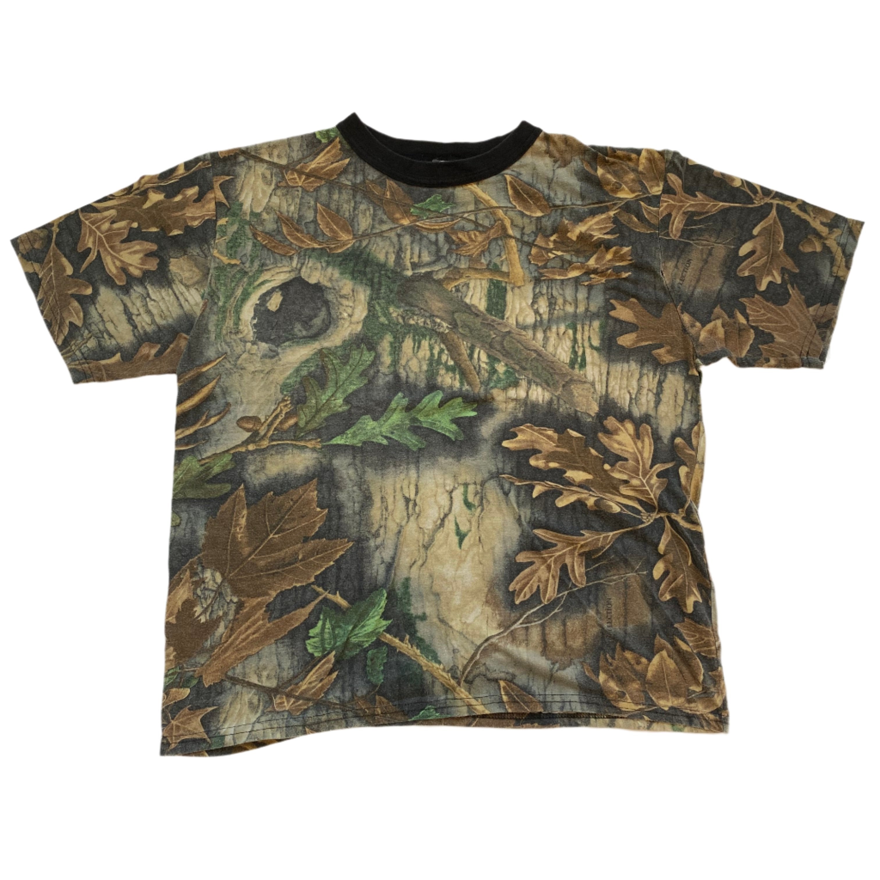 Vintage Camo Ringer Style T-Shirt