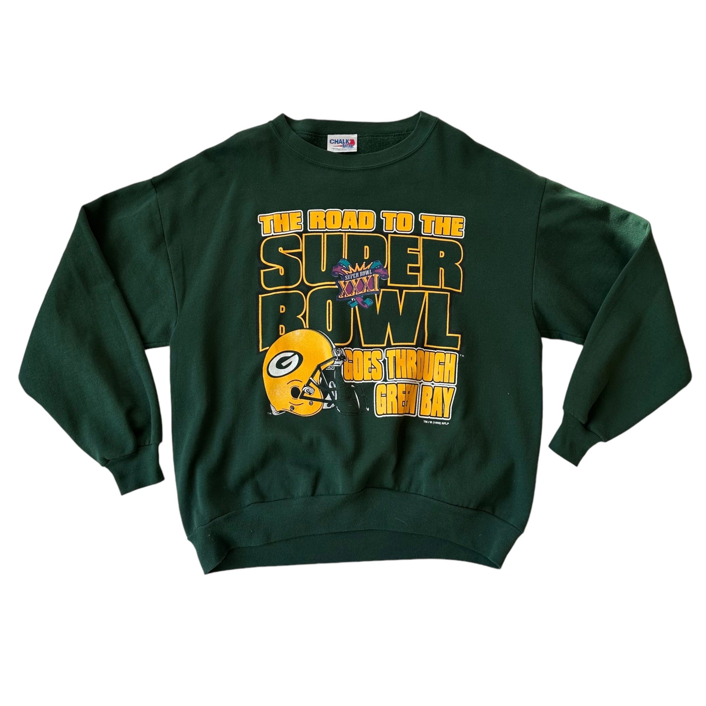 1996 Green Bay Packers Super Bowl Graphic Crewneck