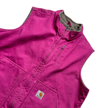 Vintage Carhartt Pink Fleece Lined Vest