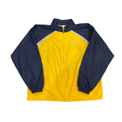 Vintage Y2K Blue &amp; Yellow Adidas Windbreaker