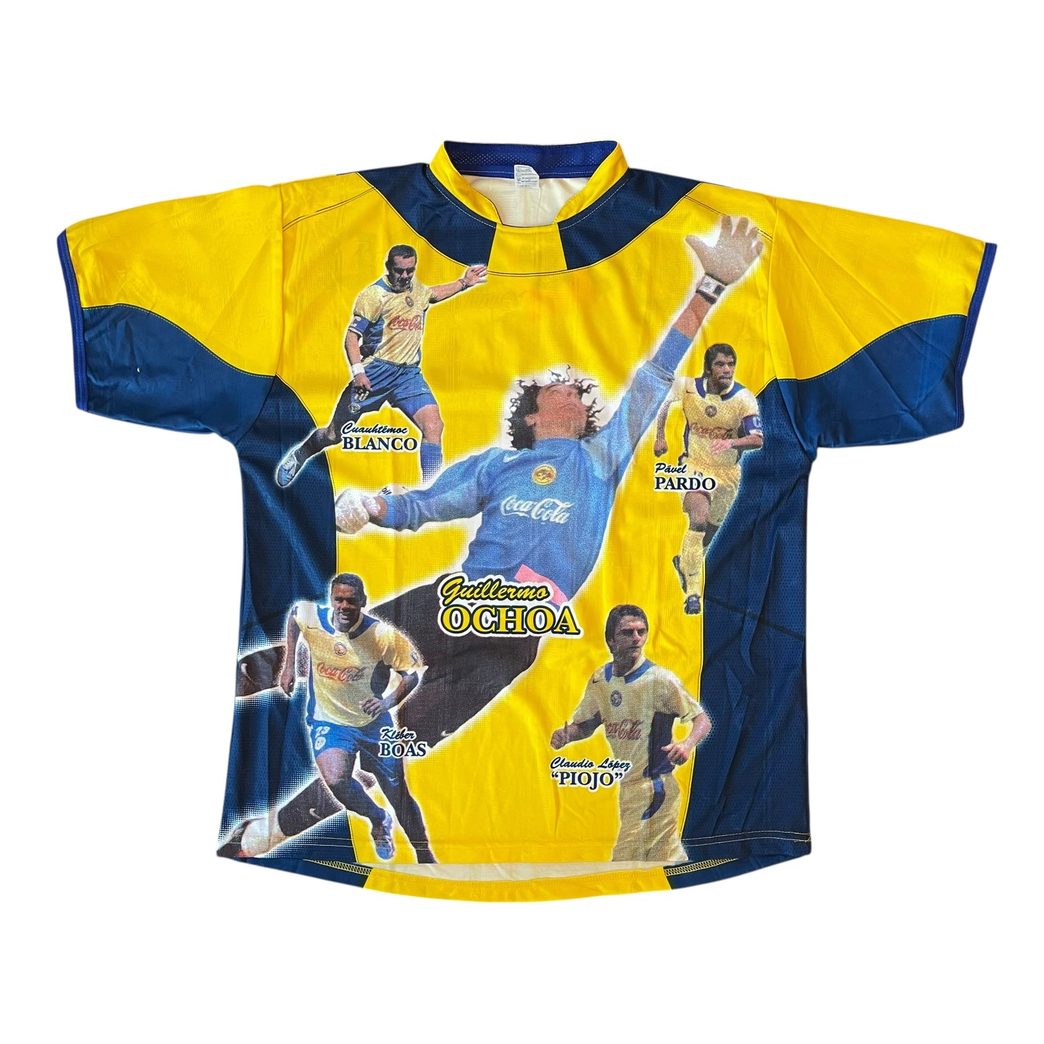 Vintage 2004 Club America Cuauhtémoc Blanco and Memo Ochoa Jersey