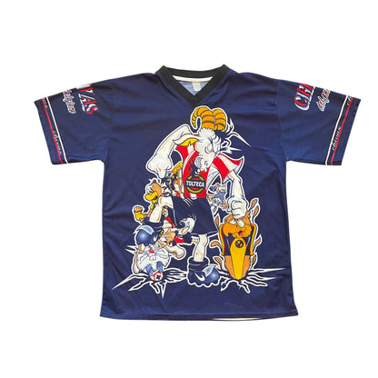 Vintage Chivas de Guadalajara Navy AOP Caricature Jersey