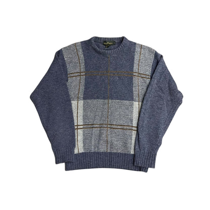 Vintage Boundary Waters Striped Wool Knit Sweater