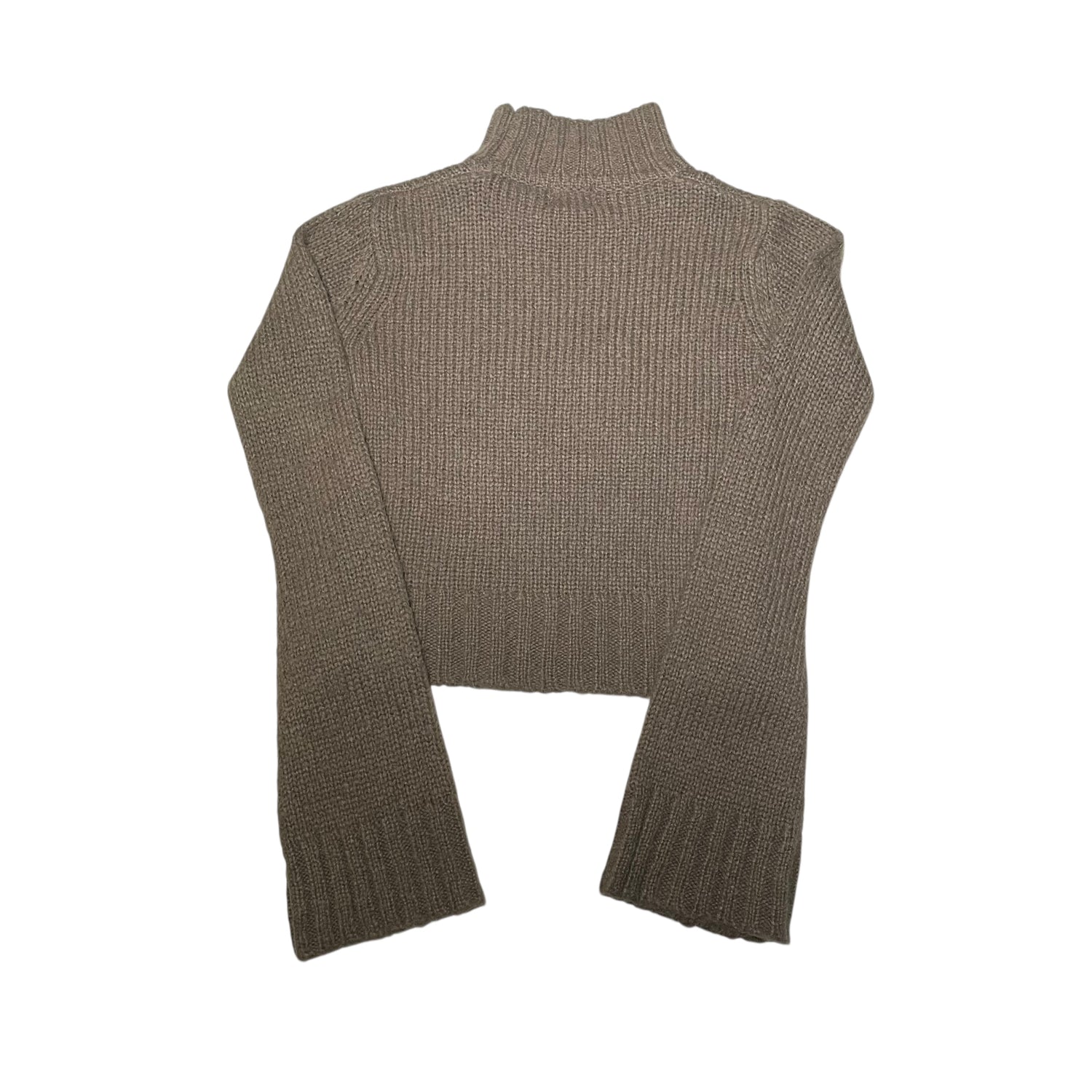 Y2K Brown Enyce Cropped Mock Neck Sweater