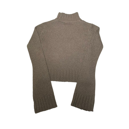 Y2K Brown Enyce Cropped Mock Neck Sweater