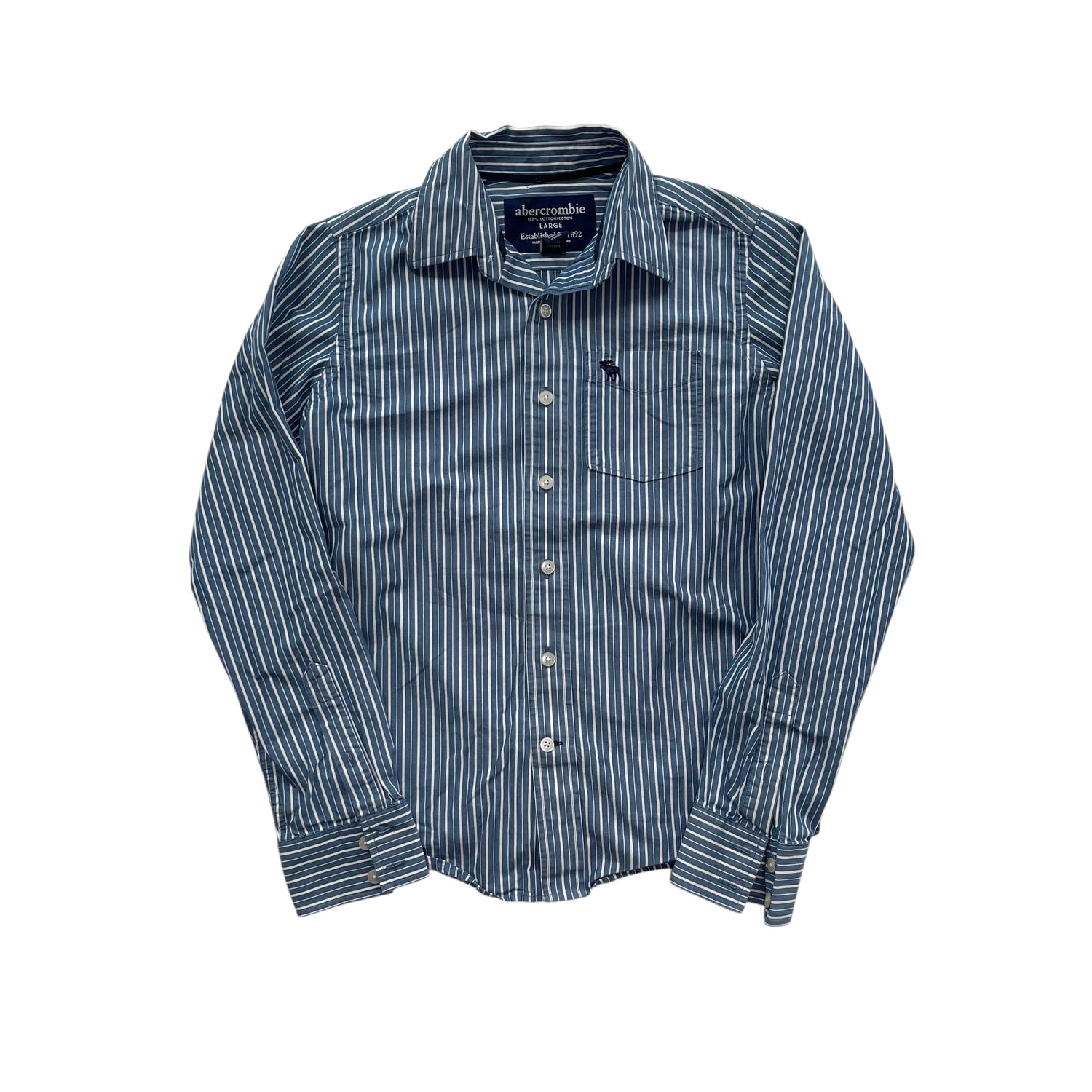 Vintage Abercrombie &amp; Fitch Striped Button-Up Shirt
