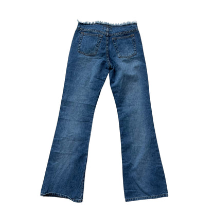 Vintage Y2K Frayed SO GSJC Flare Jeans