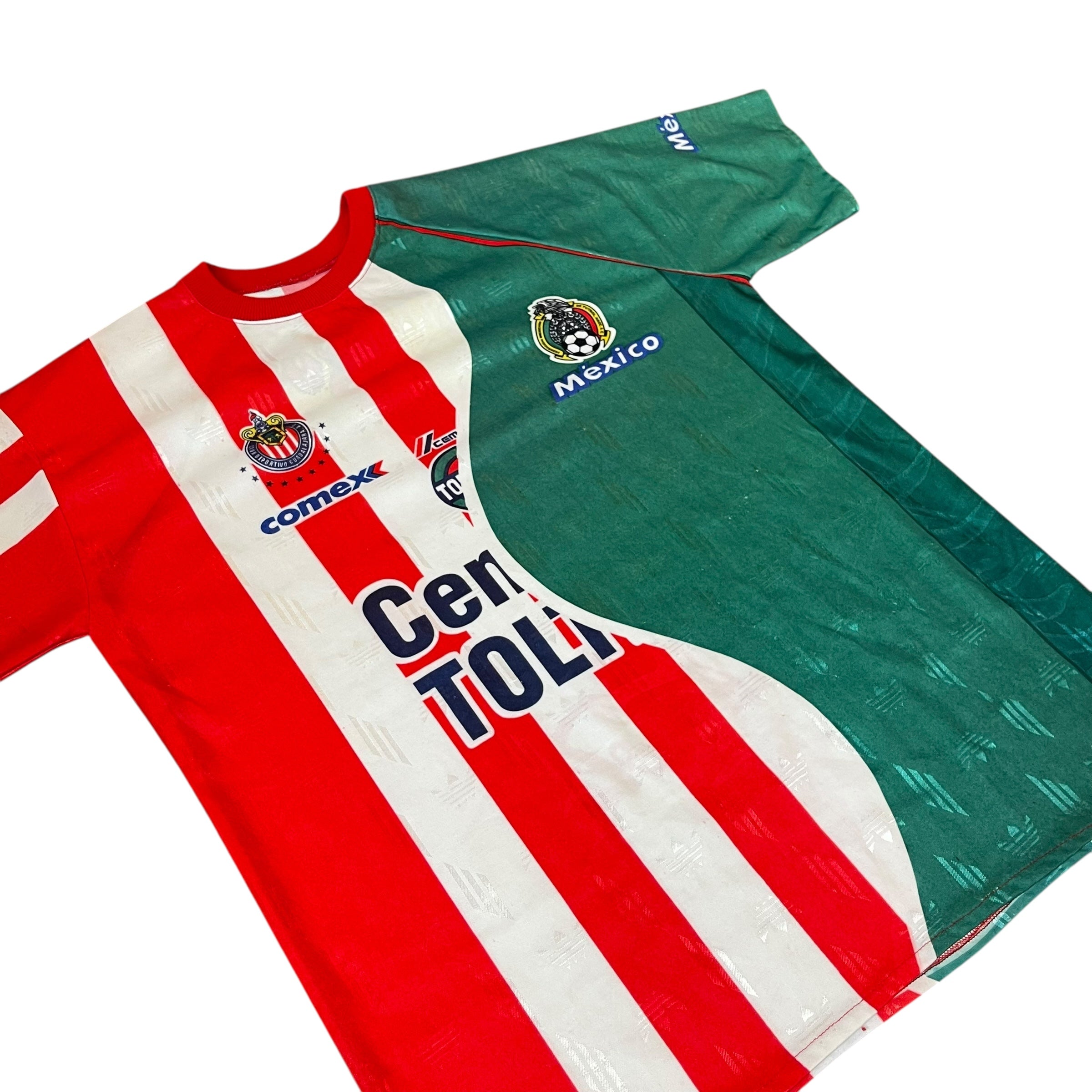 Vintage 2002 Mexico and Chivas de Guadalajara Split Jersey