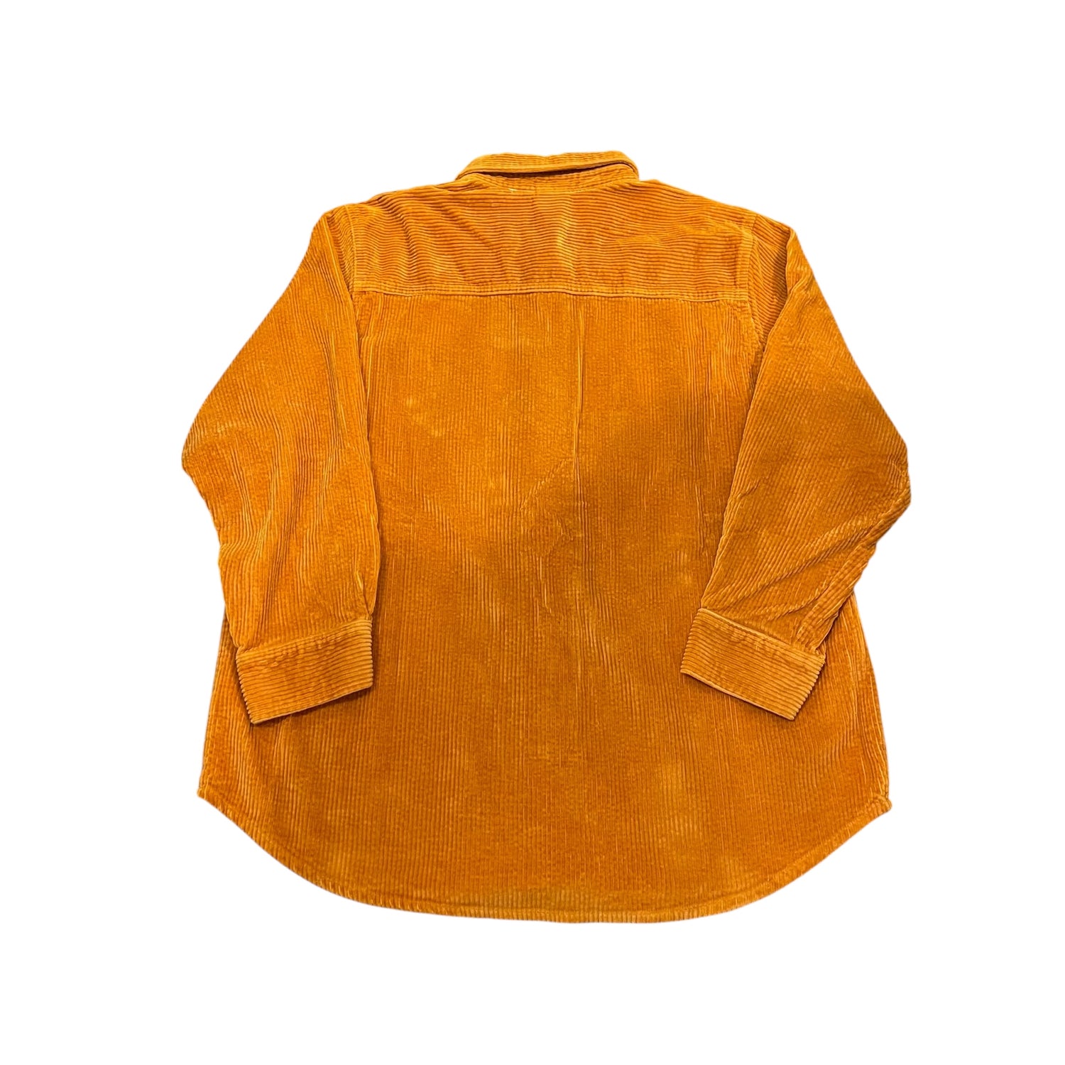 Vintage Burnt Orange Corduroy Button-Down Shirt