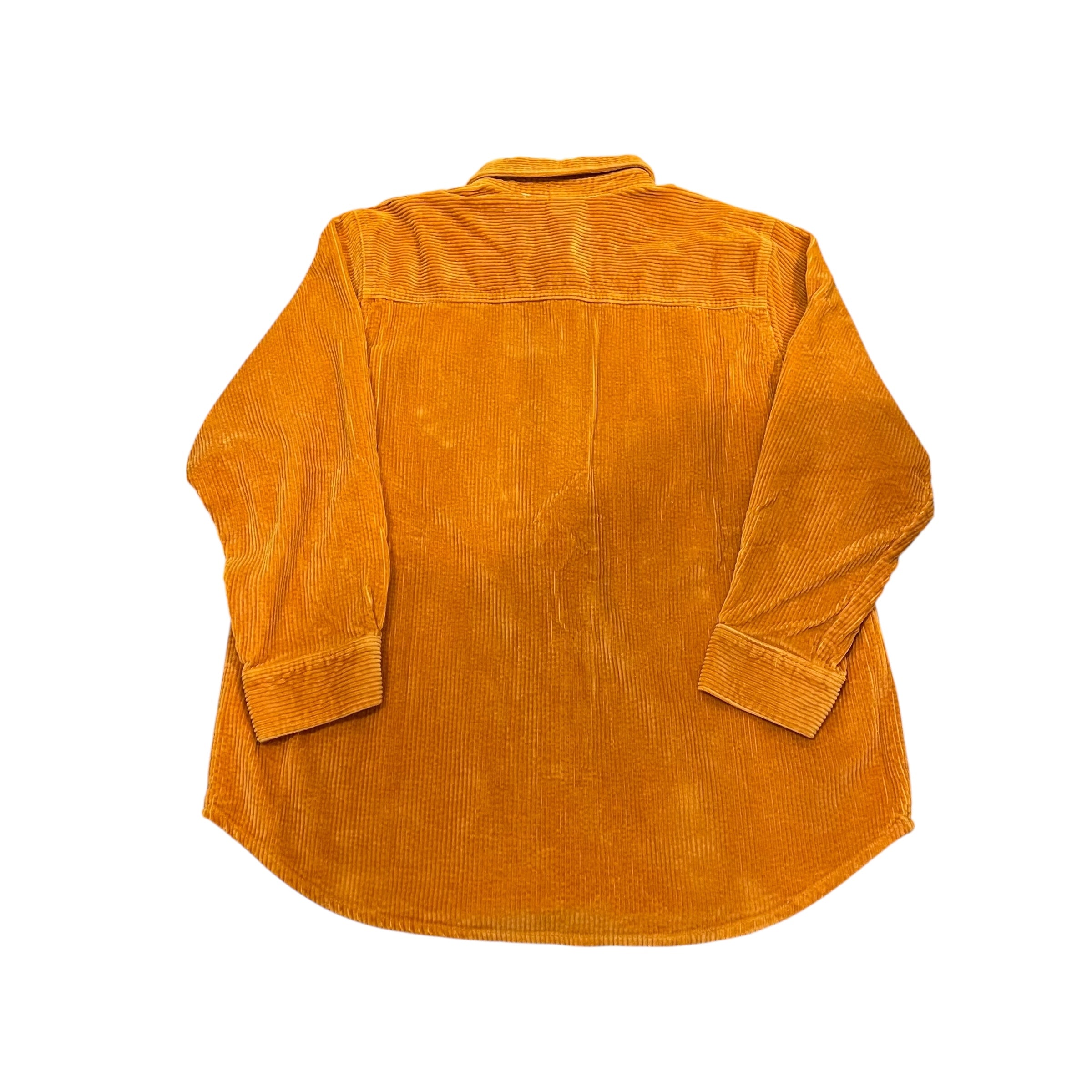 Vintage Burnt Orange Corduroy Button-Down Shirt