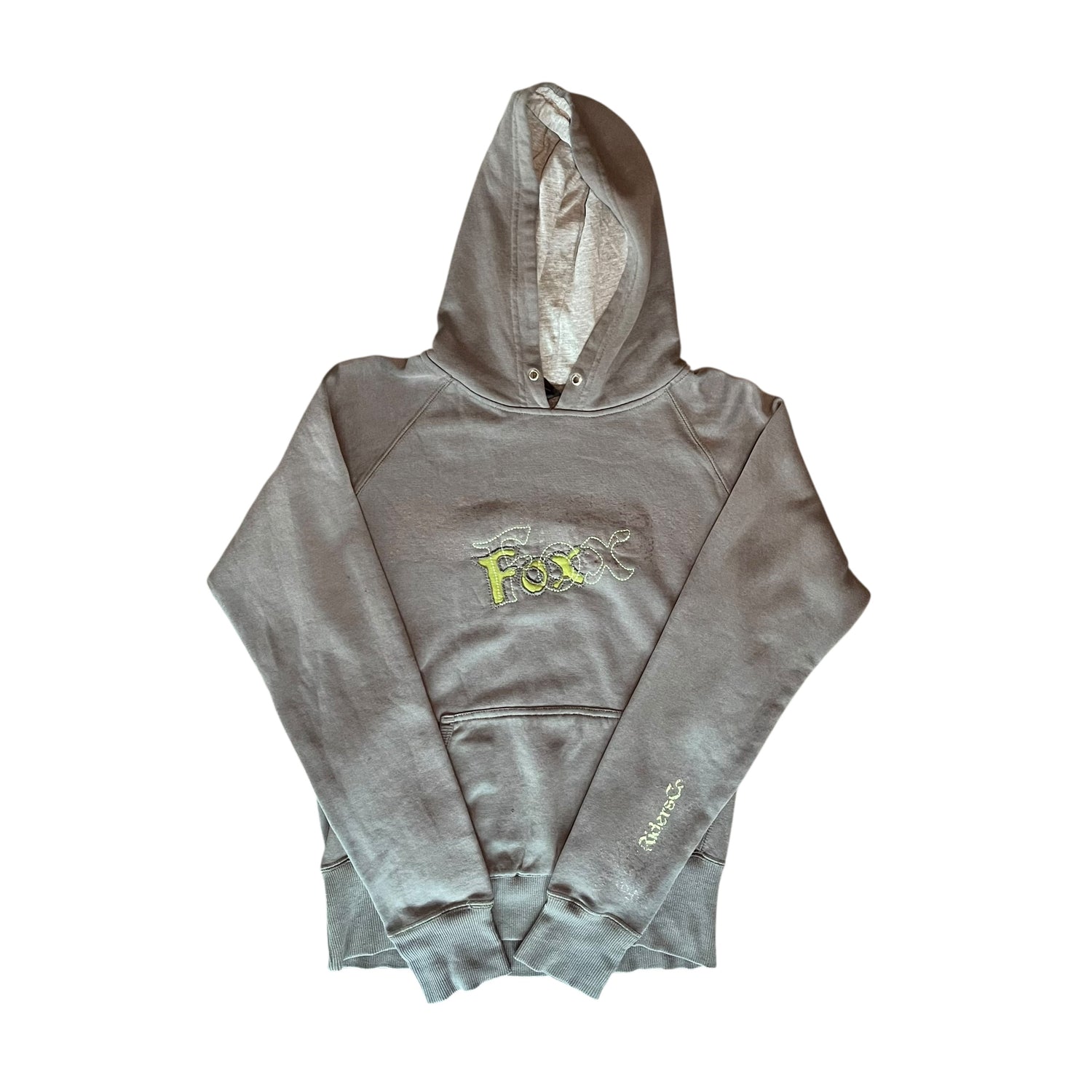 Vintage Y2K Gray Fox Racing Hoodie