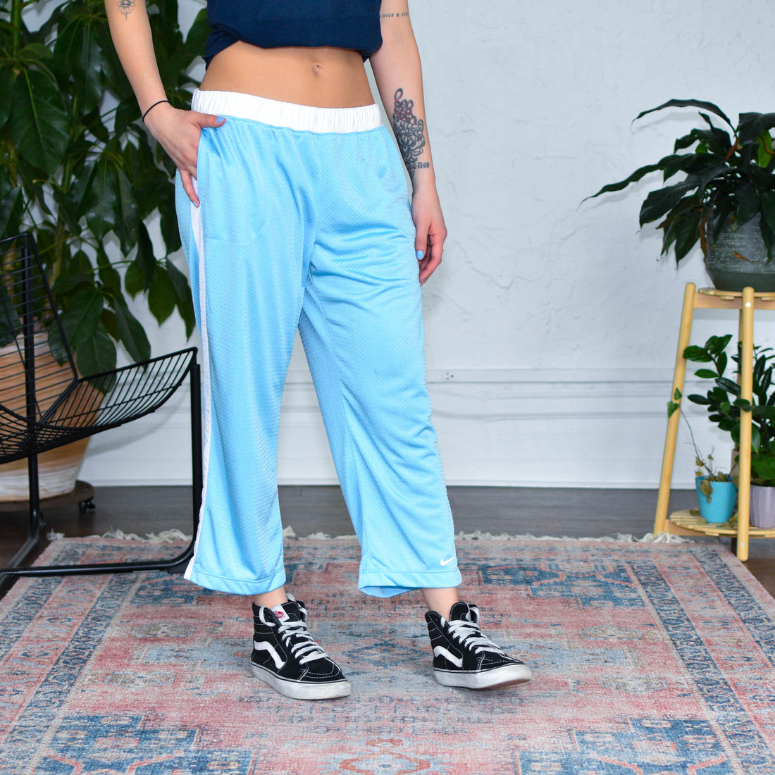 Y2k Nike Blue Capri Sporty Pants