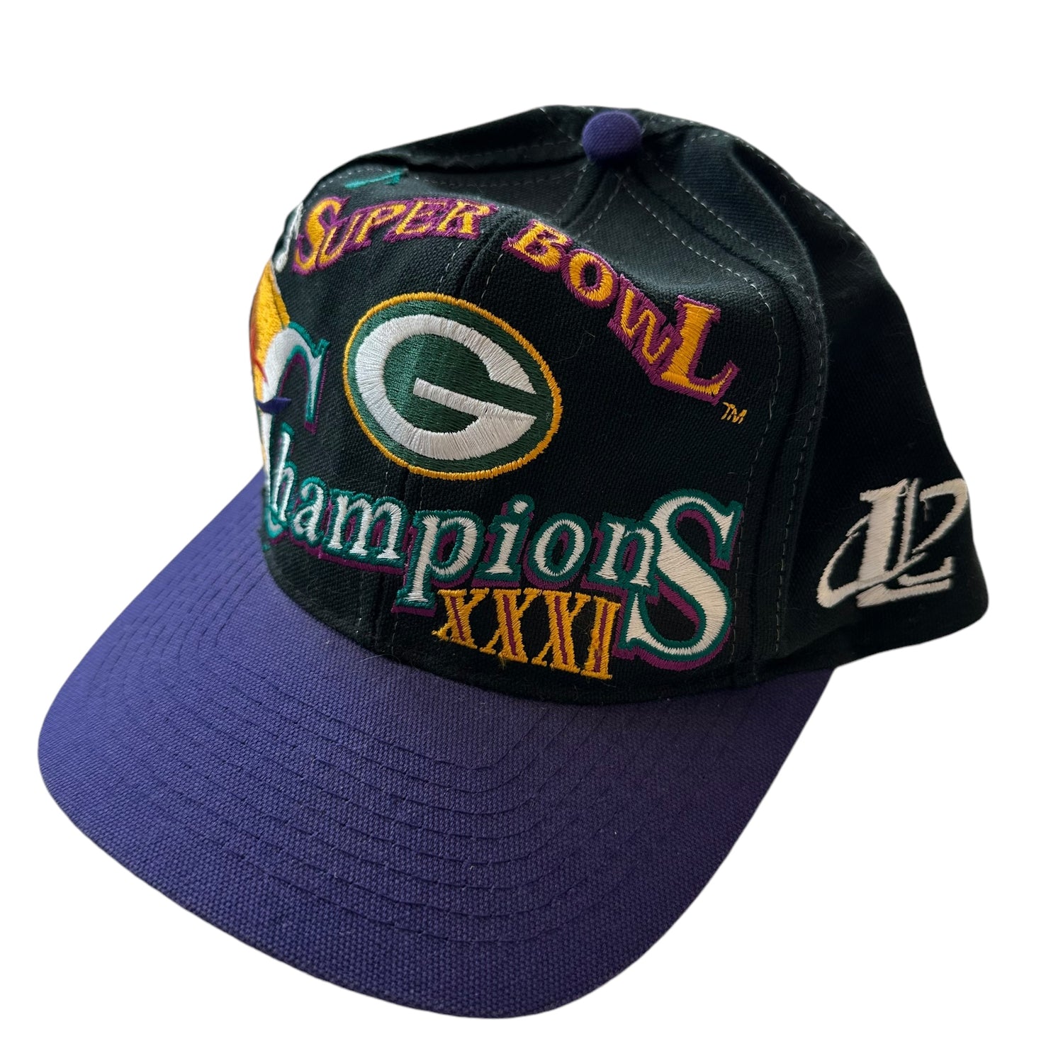 Vintage Green Bay Packers Super Bowl Champions Embroidered Hat