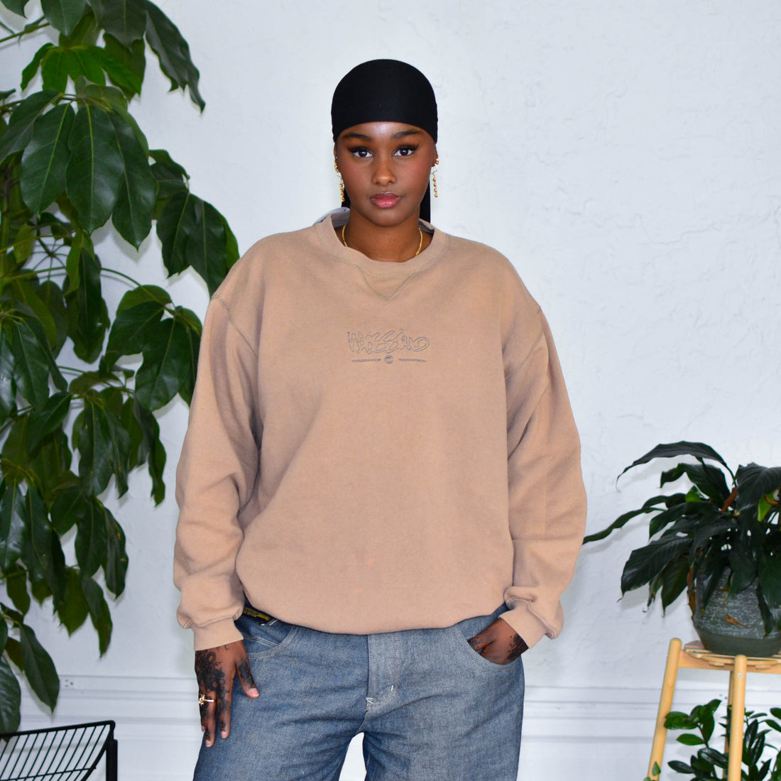 Vintage Mossimo Embroidered Logo Crewneck