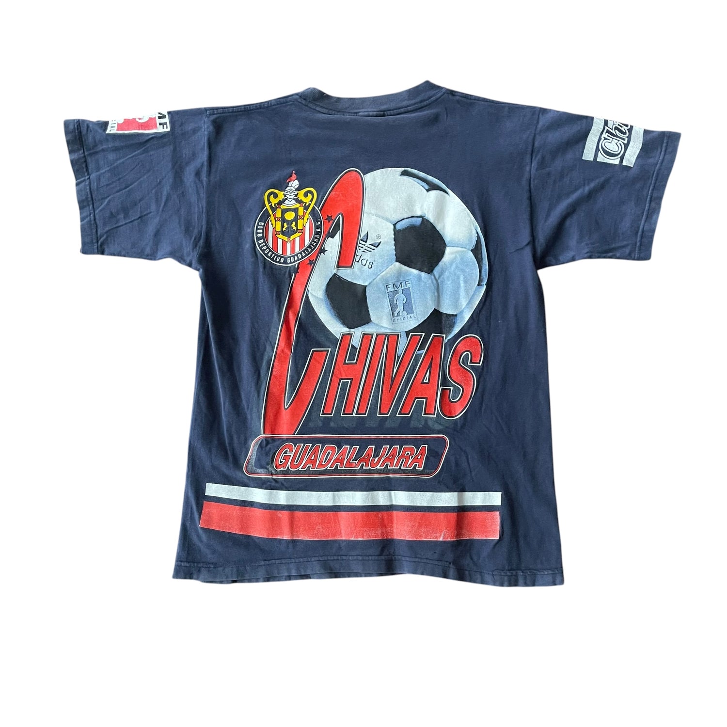 Vintage Chivas de Guadalajara Navy AOP Graphic T-Shirt