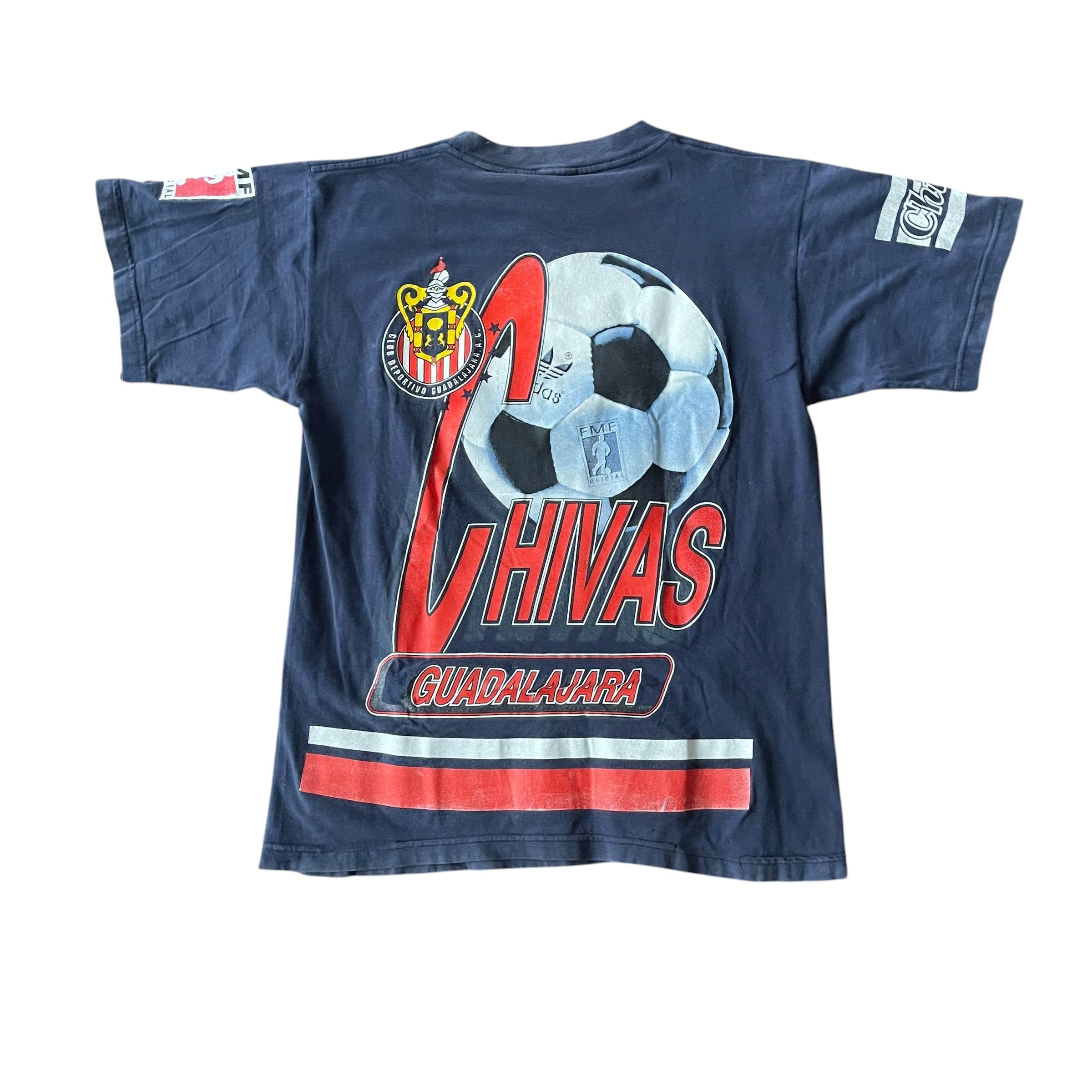 Vintage Chivas de Guadalajara Navy AOP Graphic T-Shirt