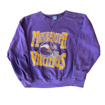 Vintage 80s Champion Minnesota Vikings Purple Sweatshirt