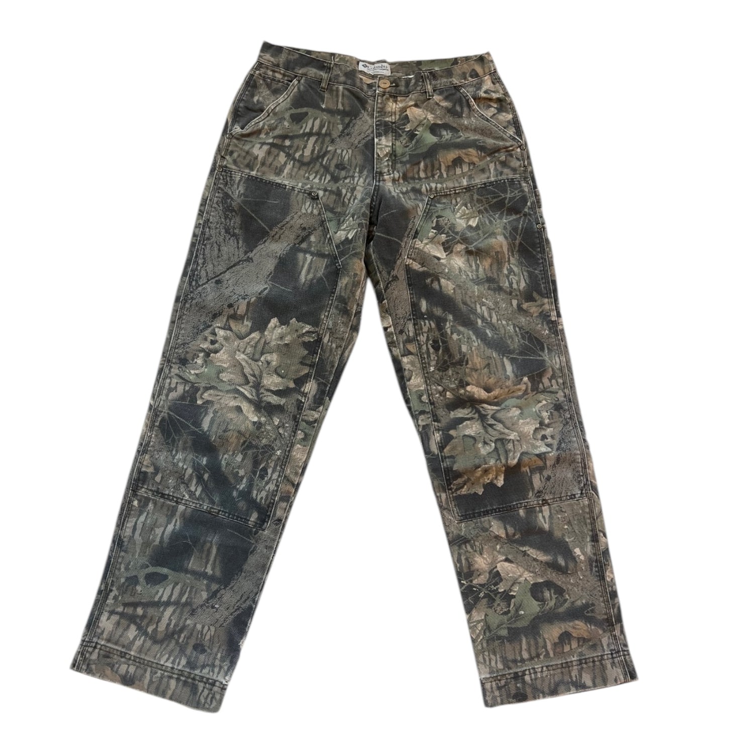 Vintage Columbia Double Knee Camo Jeans