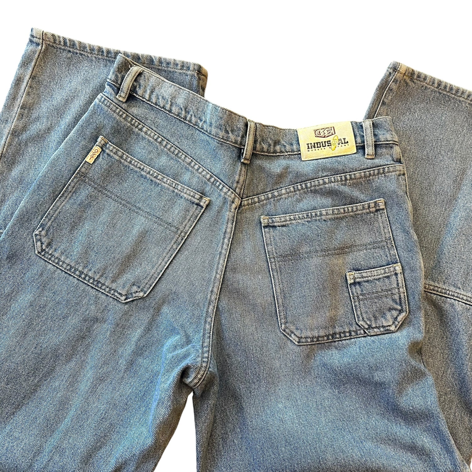 Vintage OGGI Indus3al Double Knee Jeans