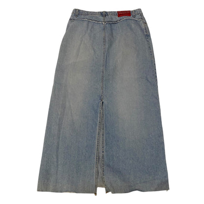 Y2k Hot Kiss Denim Maxi Skirt