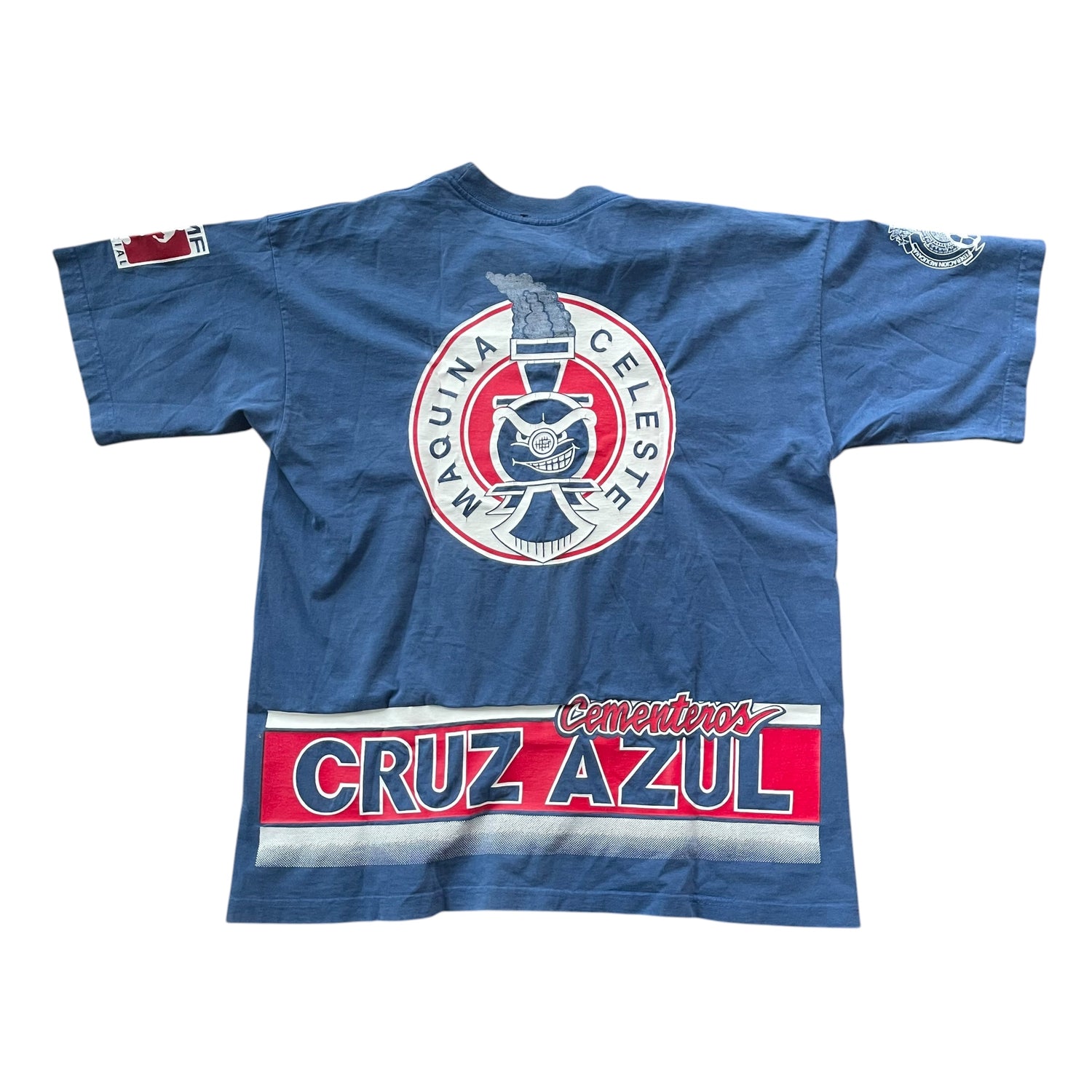 Vintage Cruz Azul AOP Graphic T-Shirt