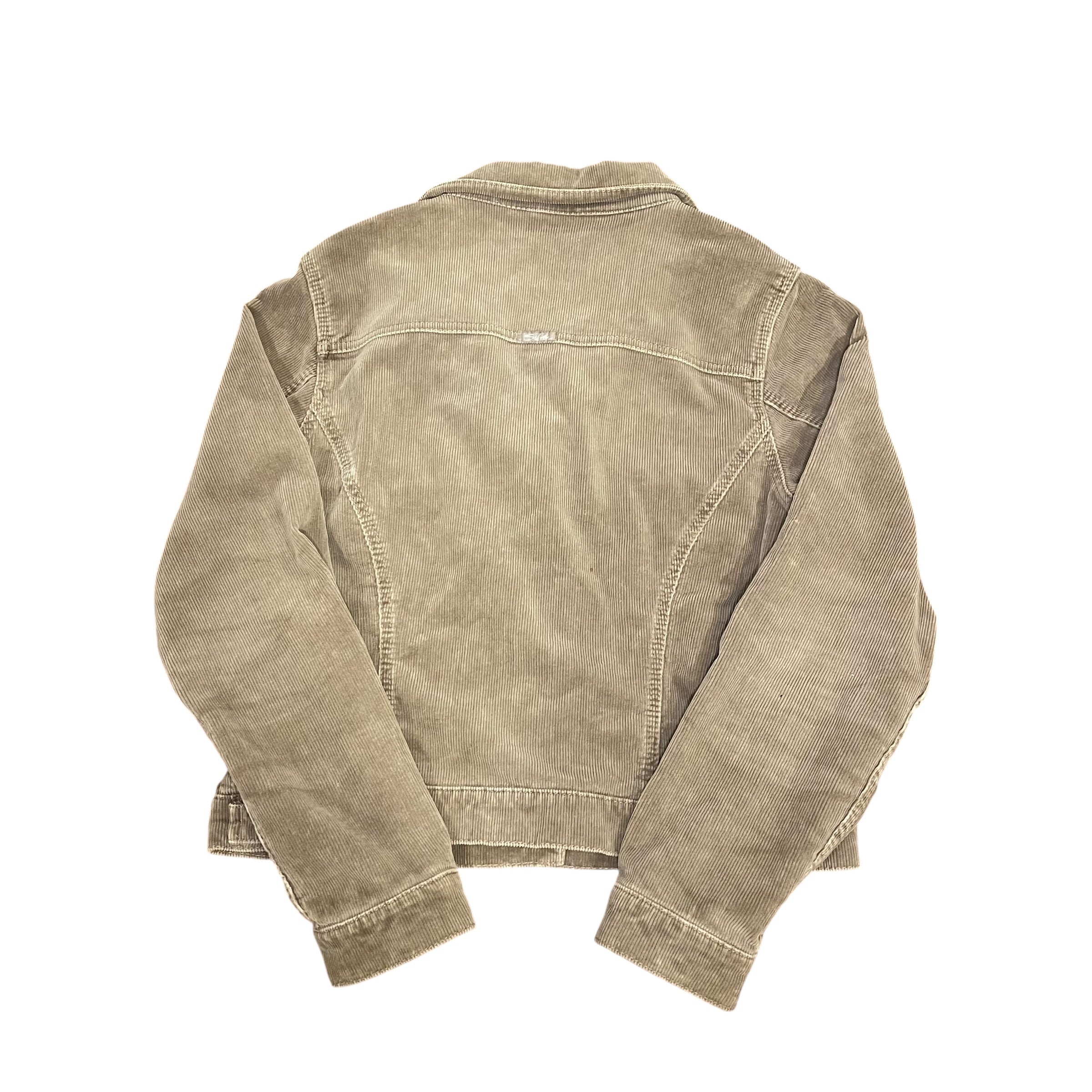 Vintage Y2K Long-Sleeve Silver Jeans Corduroy Jacket