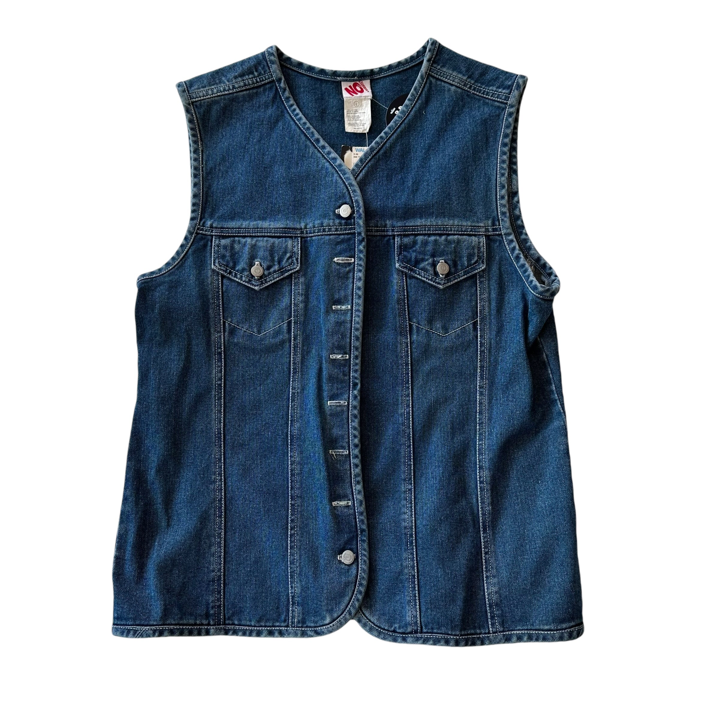 Vintage Deadstock No Boundaries Denim Vest Top