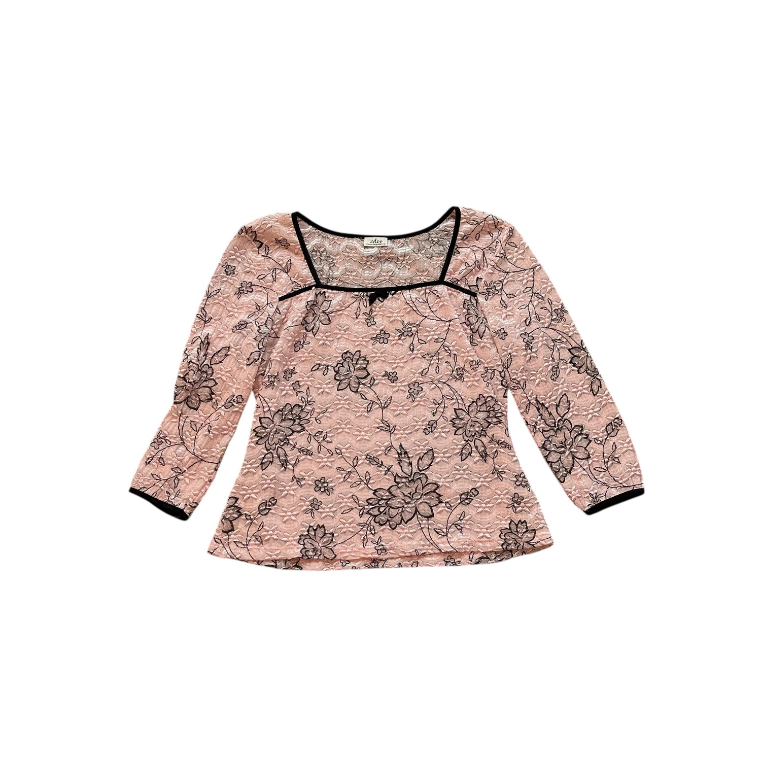 Y2K Creative Design Works Floral Lace Blouse