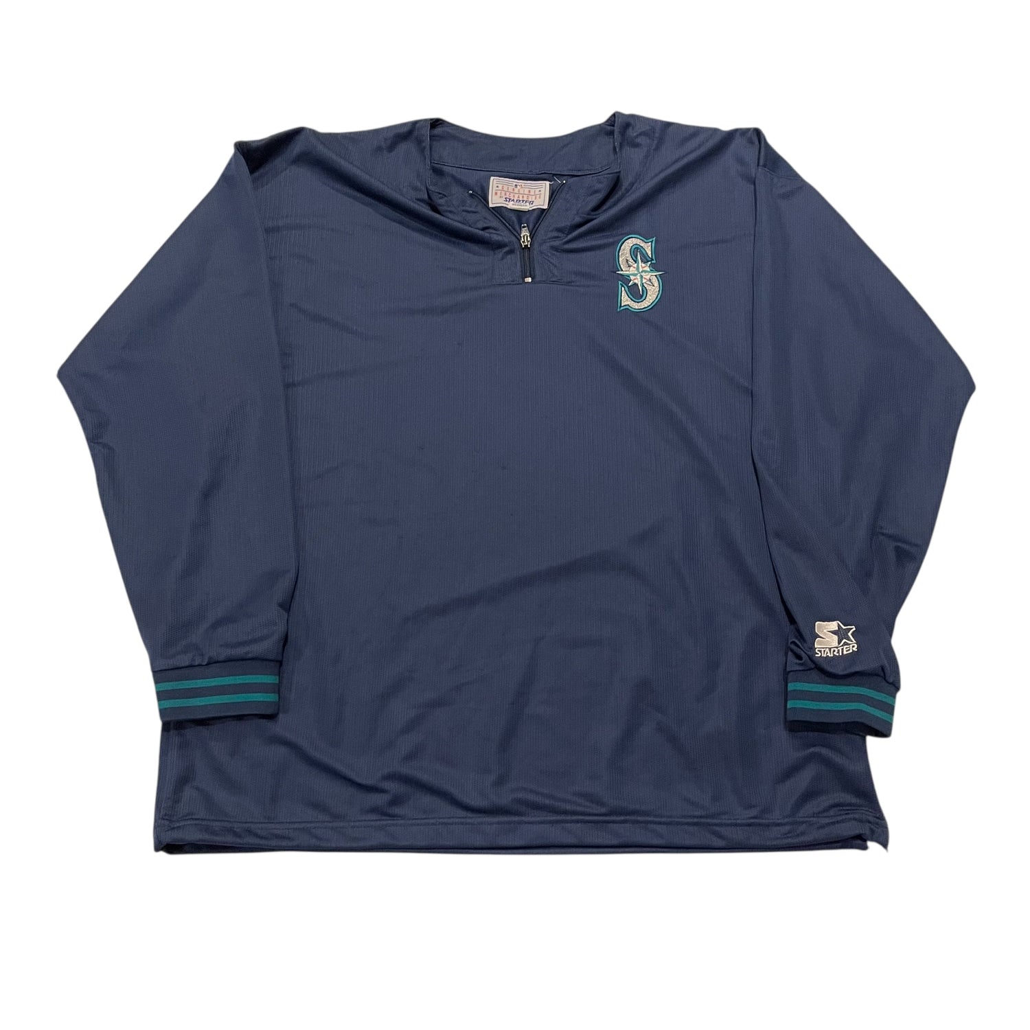 Vintage Seattle Mariners Quarter-Zip Windbreaker