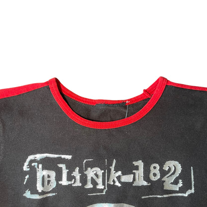 Y2K Blink-182 Cropped Ringer T-Shirt