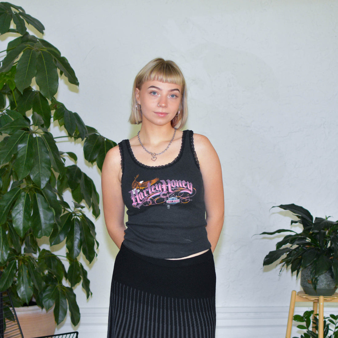 1989 Harley Davidson Lace Tank Top