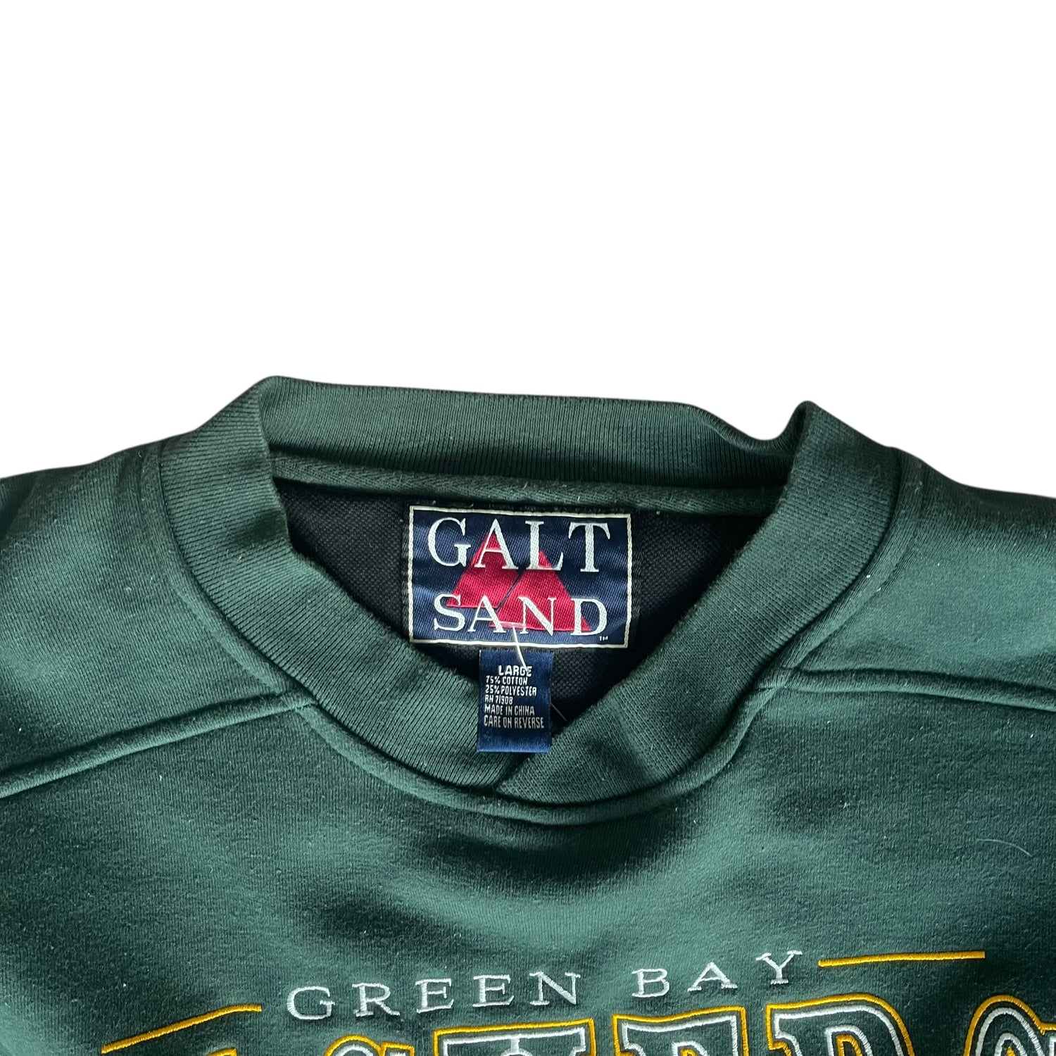 Vintage 1996 Green Bay Packers Green Logo Crewneck