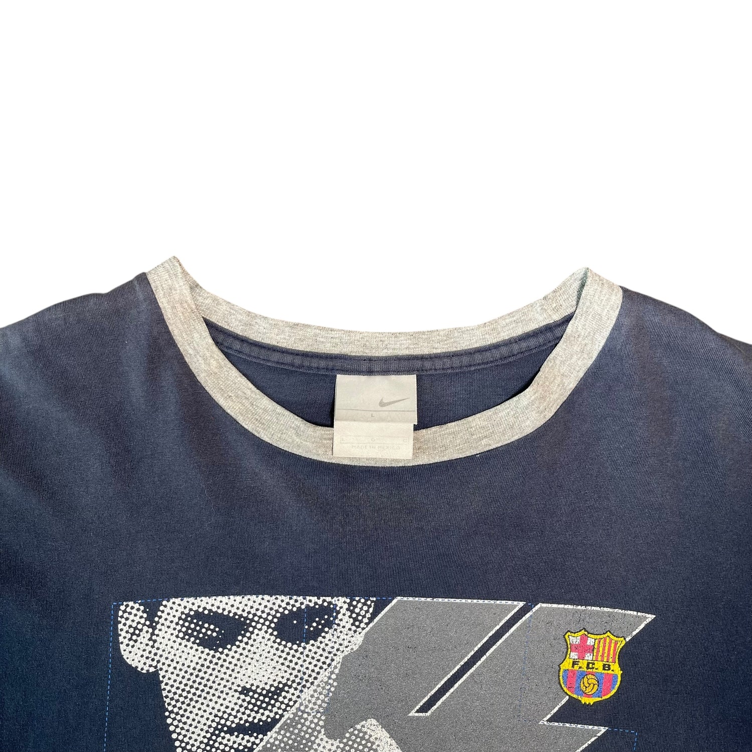 Vintage Nike Rafael Marquez F.C. Barcelona Navy T-Shirt