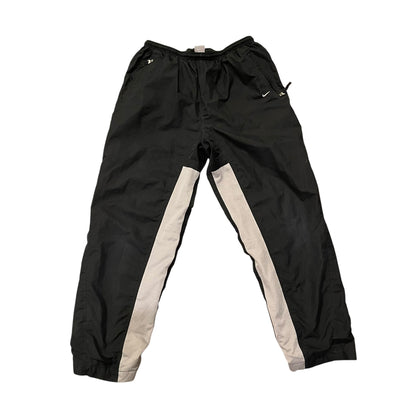 Vintage Y2K Black Nike Black &amp; White Striped Track Pants