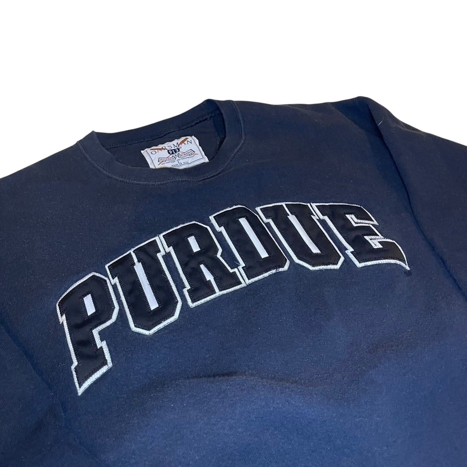 Vintage 90s Purdue University Black Crewneck