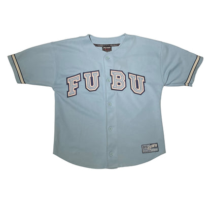 Vintage Y2K FUBU Baby Blue Baseball Jersey