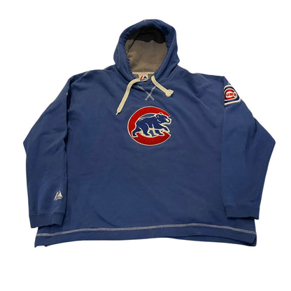 Vintage Chicago Cubs Embroidered Blue Hoodie