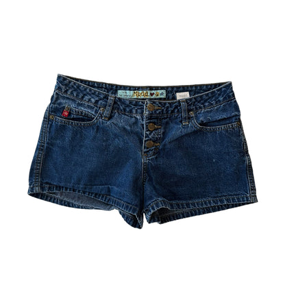 Y2k Mudd Dark Denim Shorts