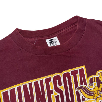 Vintage University of Minnesota Gophers Distressed Maroon Graph T-Shirt